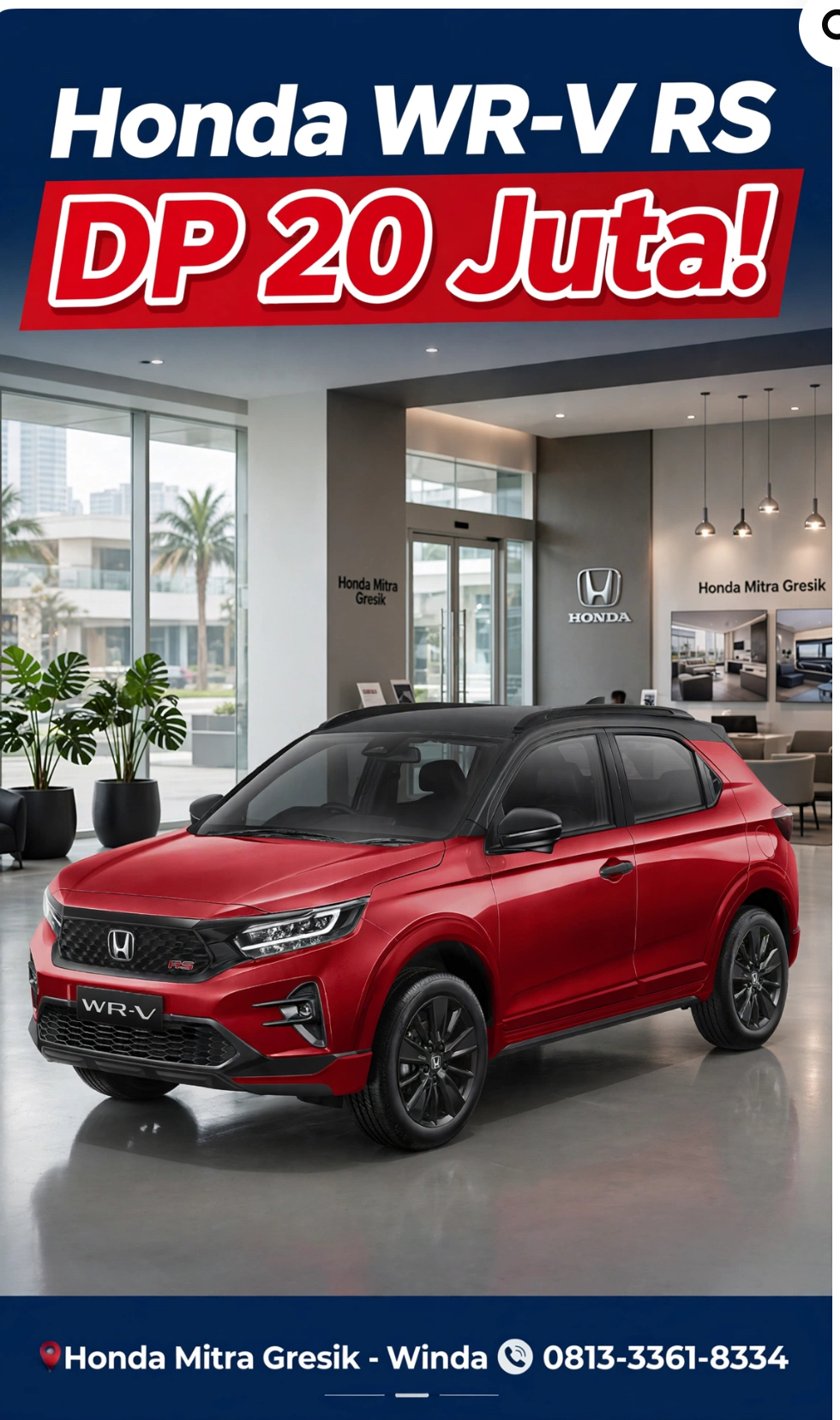 Harga Honda WR-V Gresik 2026 OTR Gresik: