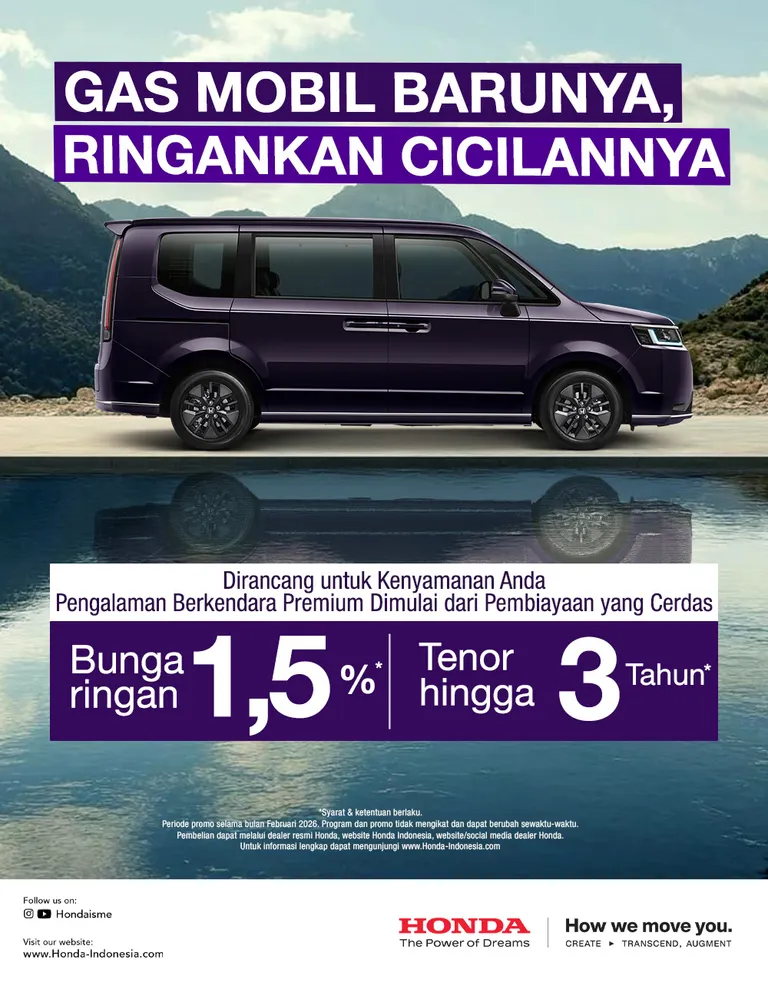 Saatnya Punya Honda Baru. Cicilan Lebih Ringan